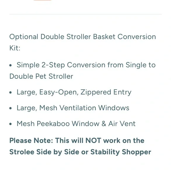 Strolee Accessory -lower pet carrier - Picture 5 of 7